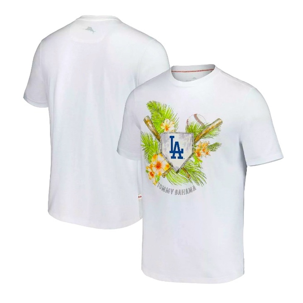 TOMMY BAHAMA Men's Los Angeles Dodgers Island League T-shirt NWT